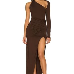 Super down brown dress